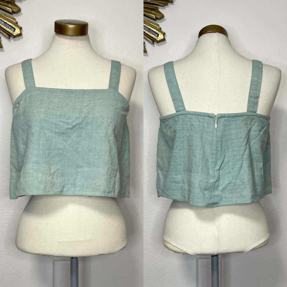 Tribe Alive Cropped Cotton Tank Top